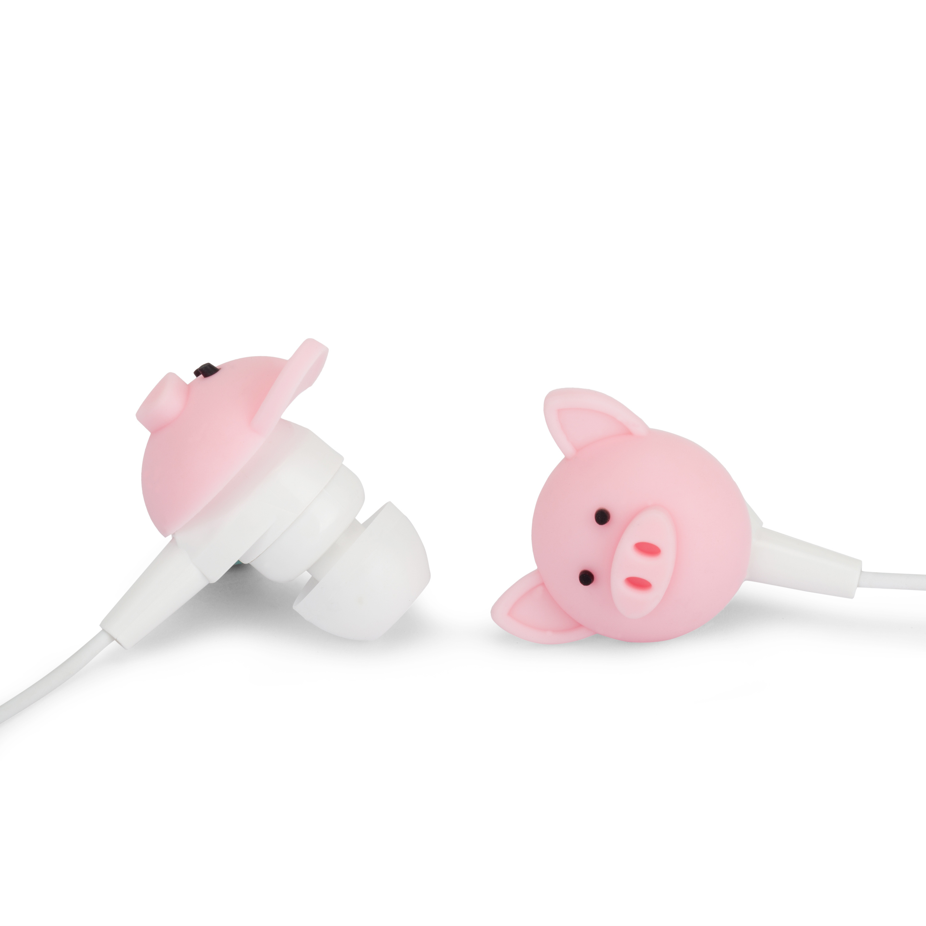 In-ear carton earphone cute pig shape cheap promotion earbus for kis