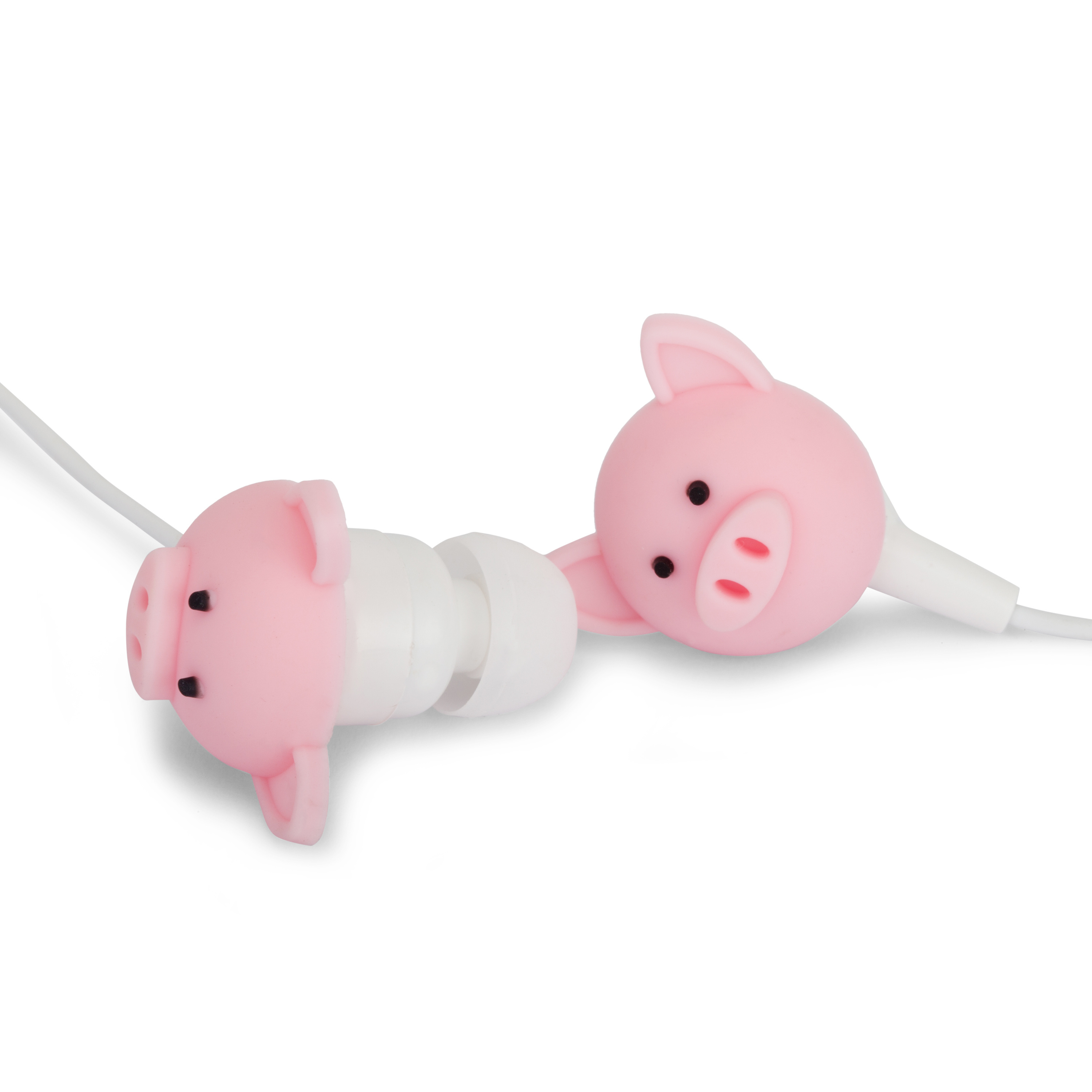 In-ear carton earphone cute pig shape cheap promotion earbus for kis