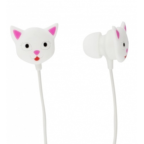 Free Sample Factory Direct Anime Earphone Headphone mp3 Cartoon Headphone Cute fox Earbuds