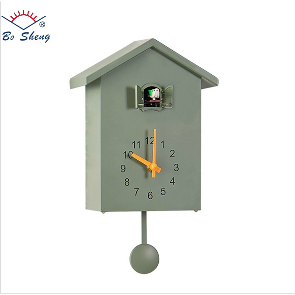 Nordic style cuckoo bird wall clock Home Decorative wall clock with bird sound