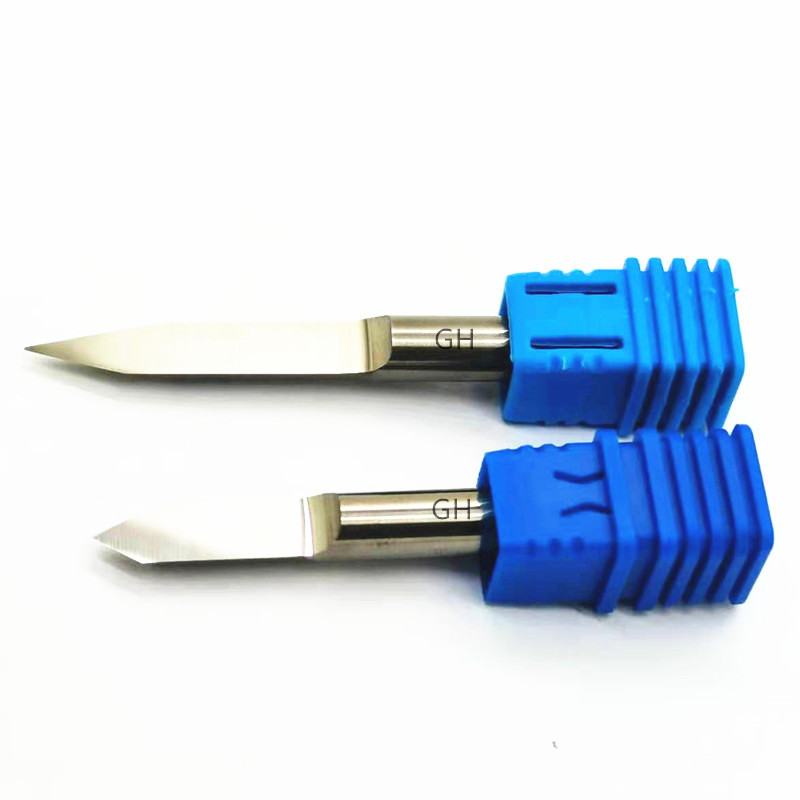 CNC 6mm Flat milling carving router bit Carbide V engraving bits for Wood PVC Acrylic