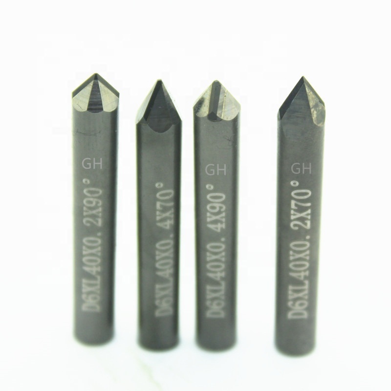 Hot sale CNC 6 angles engraving tools Diamond PCD V type Engraving Cutter for cnc stone carving