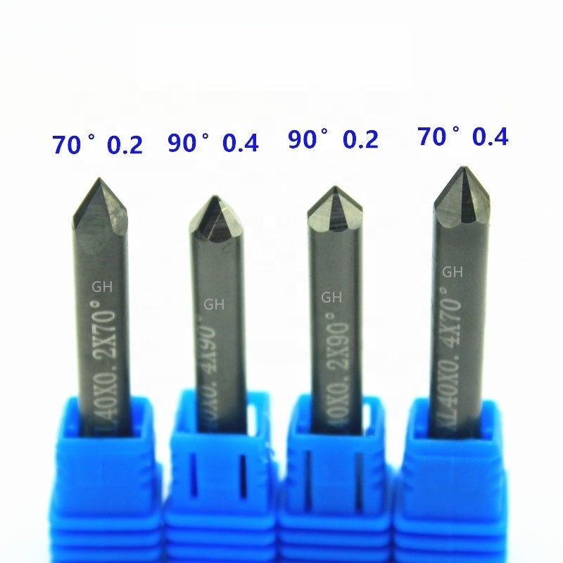 Hot sale CNC 6 angles engraving tools Diamond PCD V type Engraving Cutter for cnc stone carving