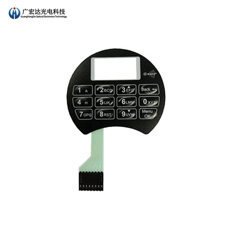 Customized  Membrane Switch With Metal Dome Waterproof Membrane Switch For Calculator buttons