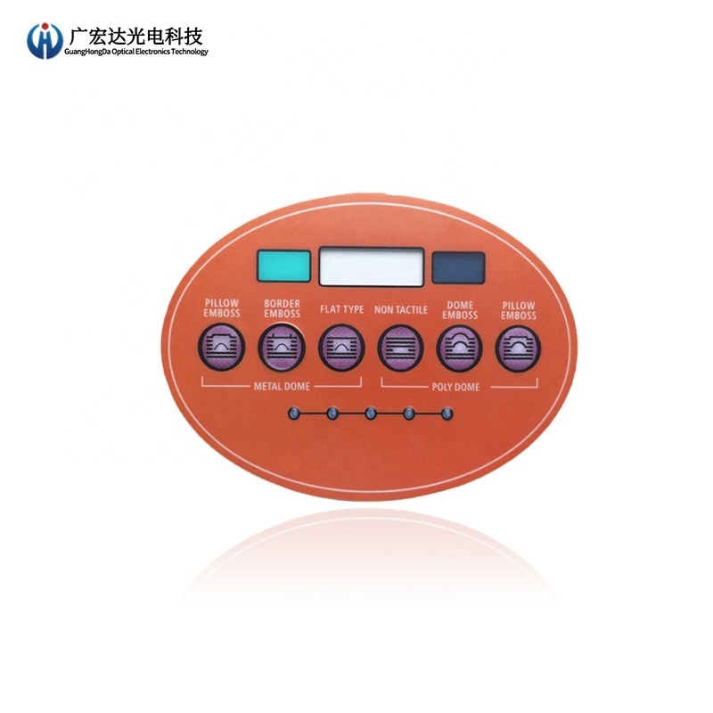 Good Quality For Touch Screen Membrane Switch Keypad With Overlay Graphic Design