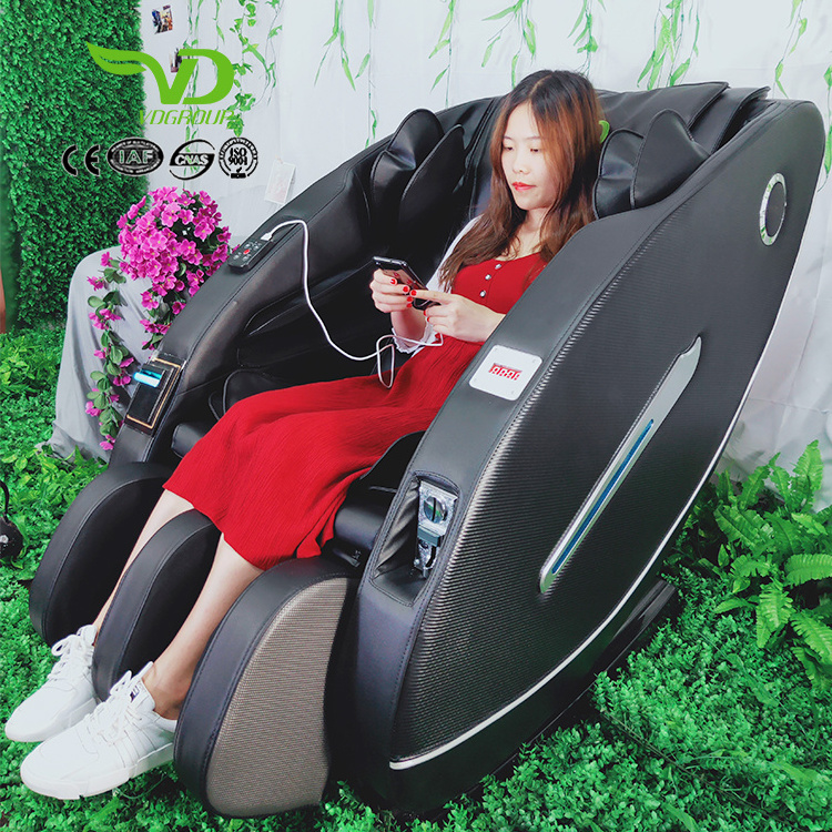 Very Popular Commercial Coin Operated Credit Card Relax Human Touch Recliner High Reclining Foot Massage Chair Korea BODY