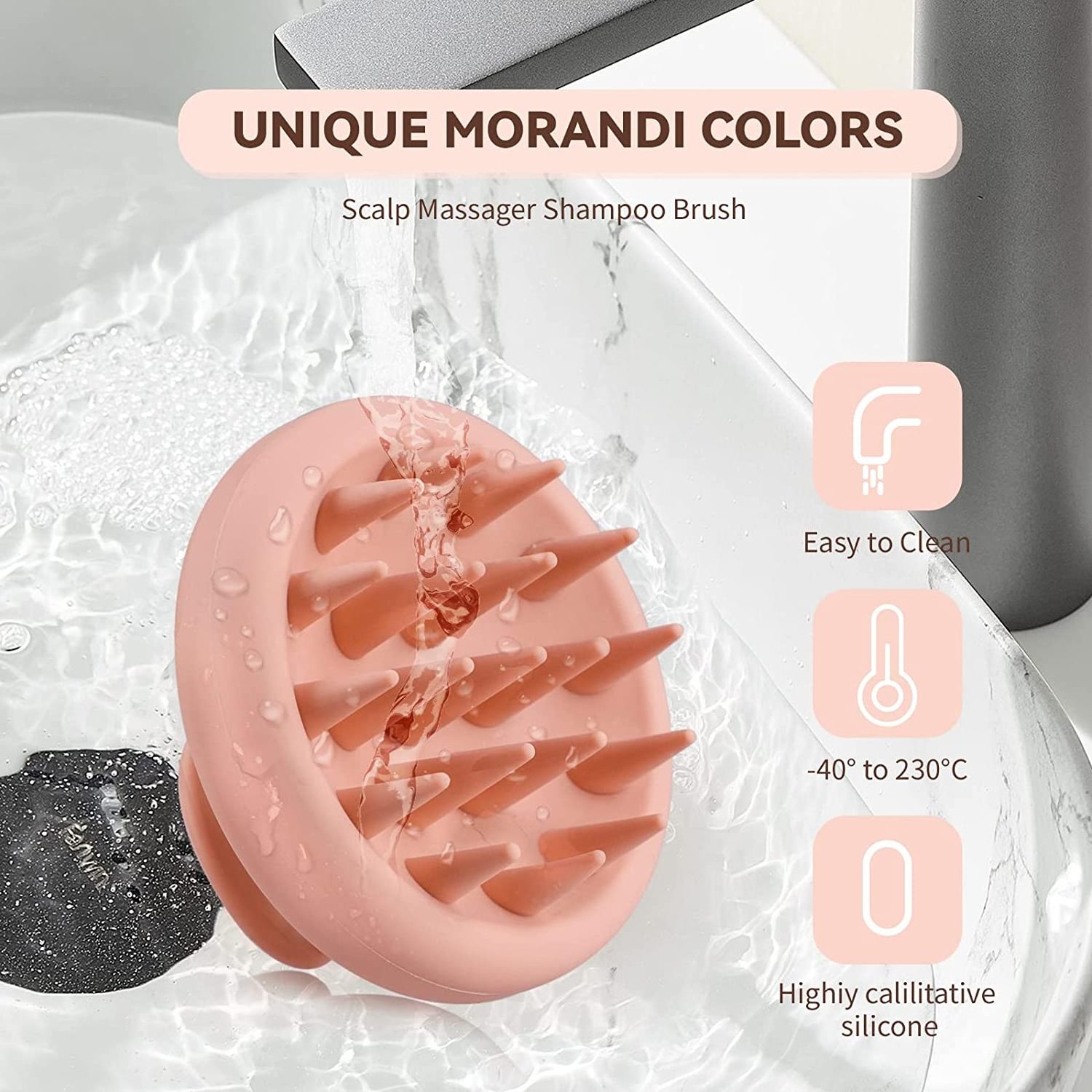 Free Sample OEM Soft Silicone Head Scalp Massager Shampoo Scrubber Hair Wash Scalp Brush For Danruff