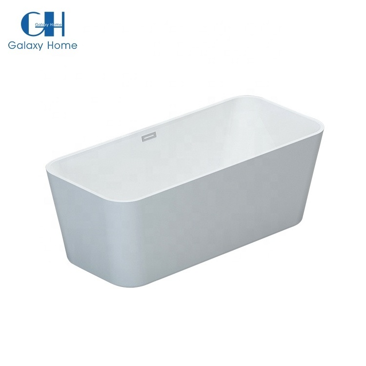 Model BT09916 170 Freestanding Romantic Bathroom Bathtub Bath Tub Acrylic White Rectangle Bathtubs