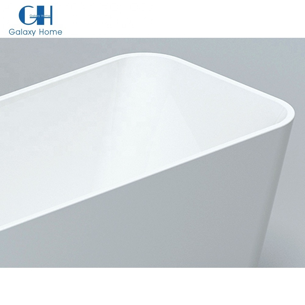 Model BT09916 170 Freestanding Romantic Bathroom Bathtub Bath Tub Acrylic White Rectangle Bathtubs