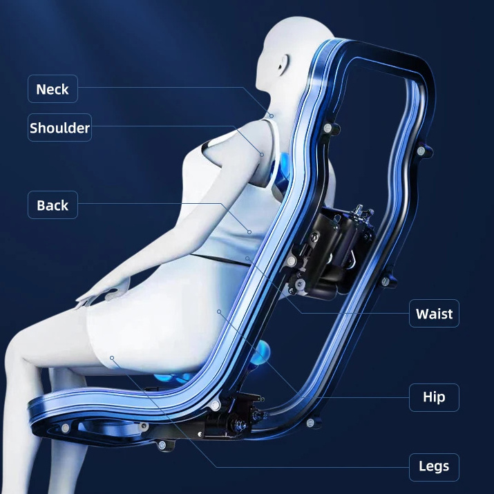 bodycare oversized massage chair full body zero gravity 2024 4d electric chair massager shiatsu luxury for the whole body