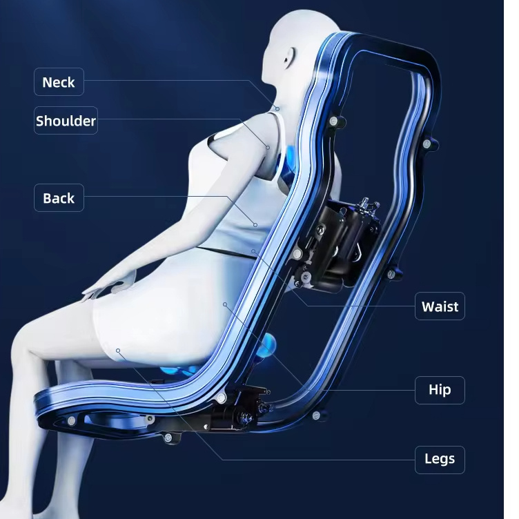 GUOHENG massage chairs 4d zero gravity luxury leather zero gravity big tall stretch 2024 new massage chair