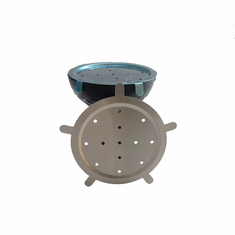 Custom Stainless Steel Hookah Screen Charcoal Holder for Narguile Clay Silicone Bowls Shisha Accessories