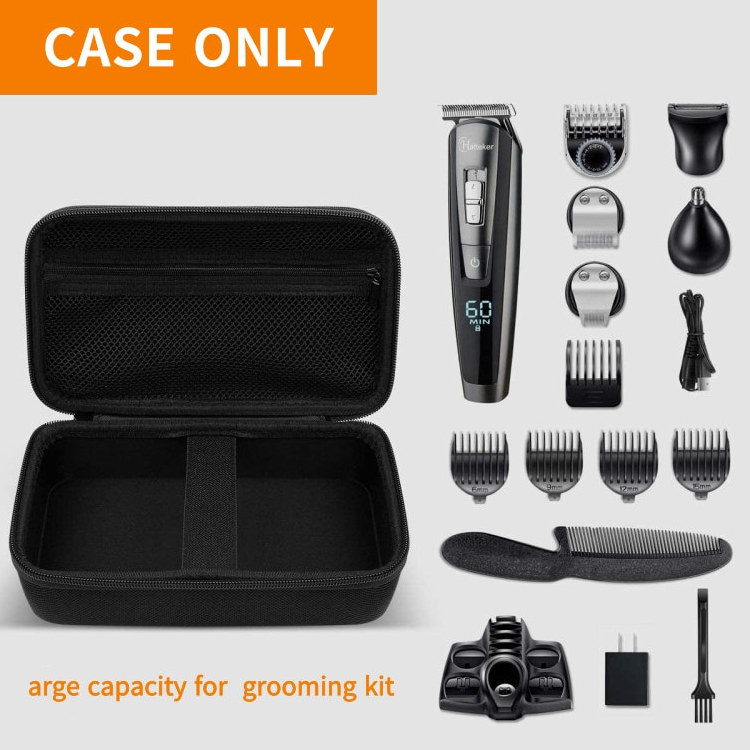 Case for  Hair Clipper  Beard Trimmer Organizer Storage  Men Hair Cutting Kit Precision Shaver with Inner Net Bag  Grooming Kit