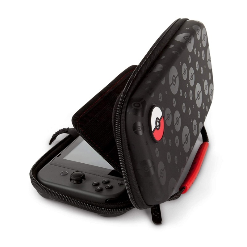 Protection Case for Nintendo Switch - Poke Ball Black - Nintendo Switch protective case gaming console accessories storage bag