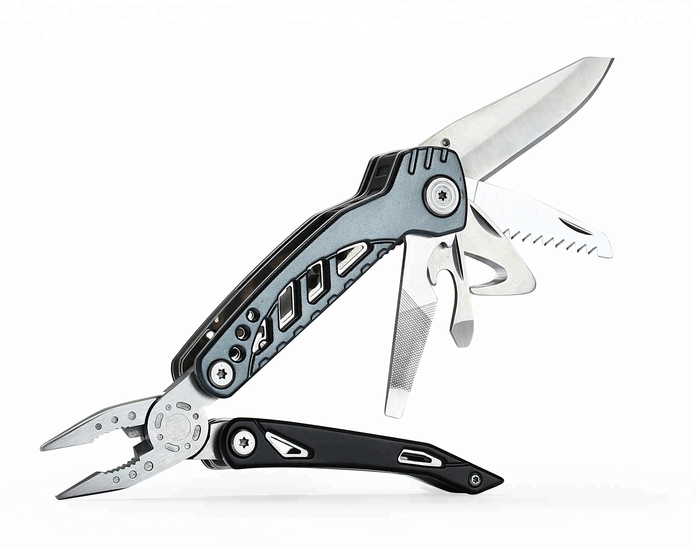 Hot Selling  Outdoor Survival 11 In 1 Stainless Steel Long Nose Multifunction Needle Nose  Multi Plier