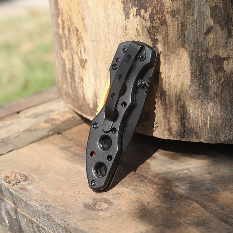 Outdoor Survival Camping Hunting Folding EDC Pocket Knife with Belt Clip