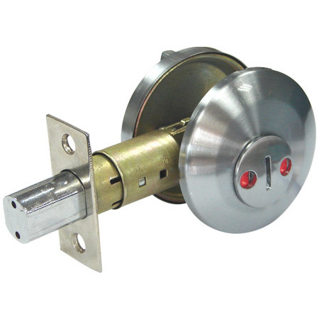 OEM Door Lock Supplier Bright Brass Comfortable Long Thumb Turn Inside Half Sided Deadbolt Lock