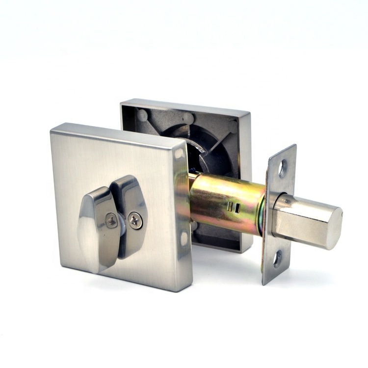 Door Lock Factory American Modern Style Square Single Cylinder Deadbolt Lock with 2 brass keys Door Lock