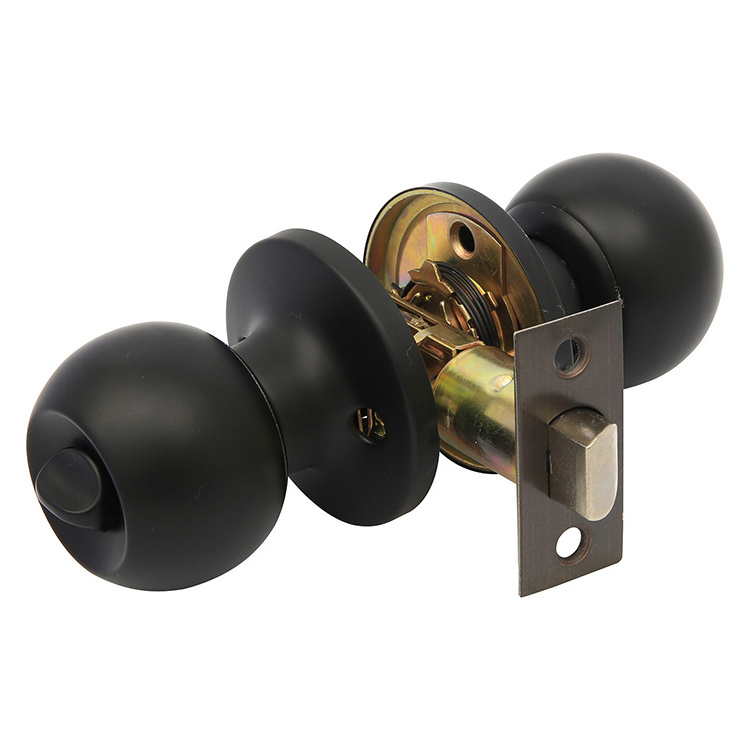 OEM Door Lock Manufacturer Brass Ball Style Bathroom Knob Lock Tubular Privacy Knobset