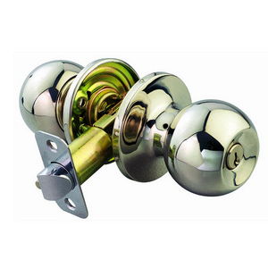 ANSI Grade 3 standard equivalent stainless steel door lock ball knob Entrance Function Tubular Knobset