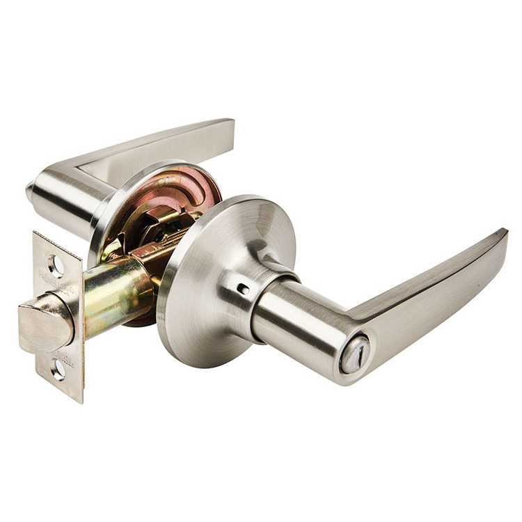 Door Lock Factory Straight Handle Design Privacy Leverset Reversible Tubular Privacy Door Handle Lock