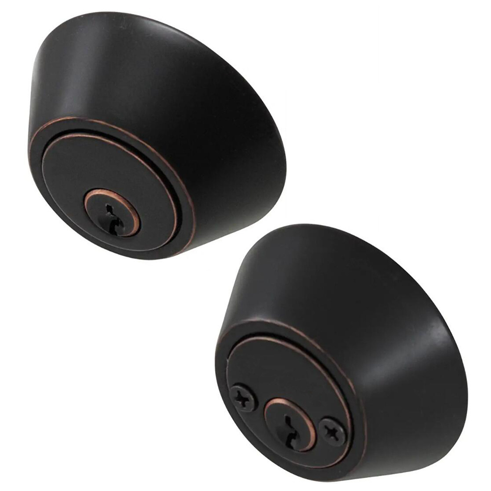 Entrance Black Double Cylinder Deadbolt Lock Interior Door With Privacy Lock