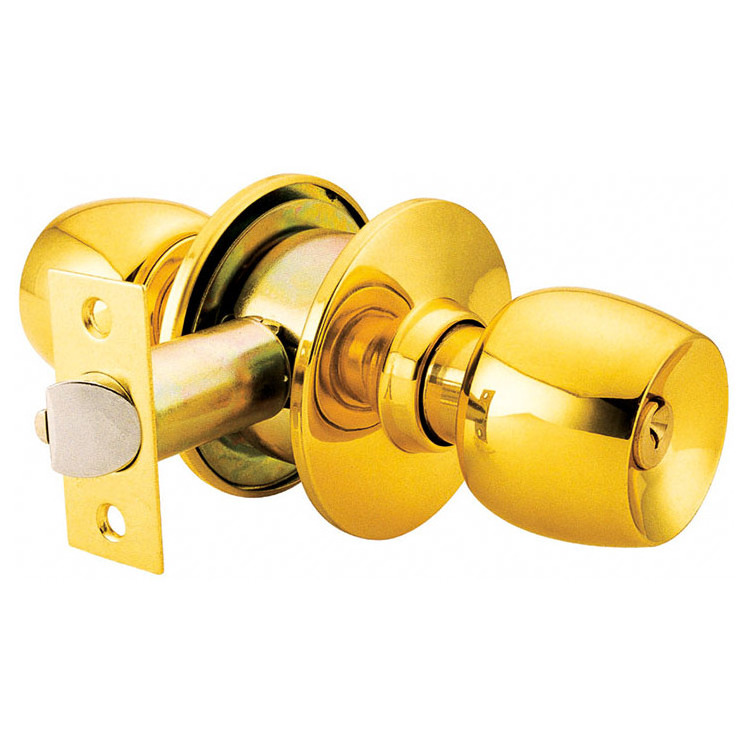 Gold luxury bathroom handle turn lock privacy toilet knob door lock