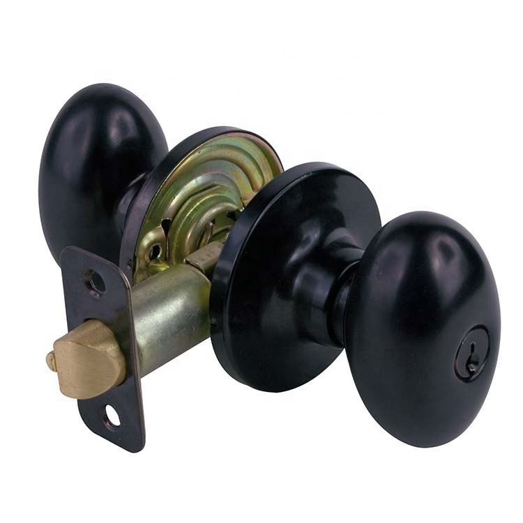 North American Favorite Egg Lever door lock One piece knob Entrance Function Tubular Egg Shape Knobset