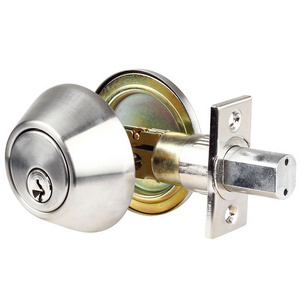 Heavy duty zinc alloy ghl single double cylinder deadbolt lock satin brushed nickel deadbolt door lockset