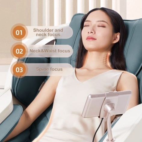 2023 electric ai voice command 4d zero gravity SL massage chair with heating pad and lcd chair massager full body