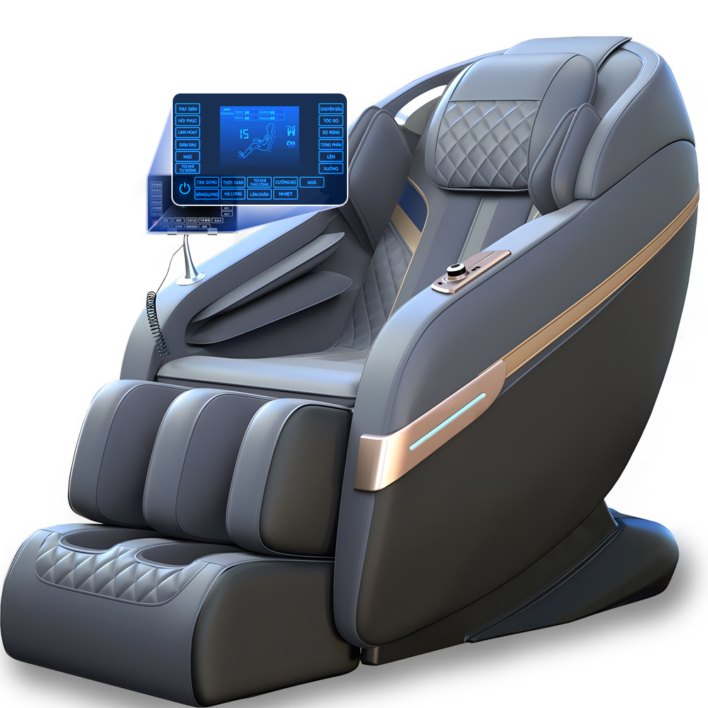 2024 fu'an cheap massage chairs sl track massage long chair 4d zero gravity big tall stretch style