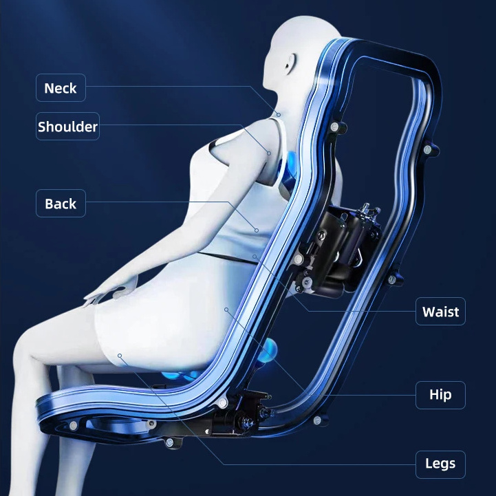 high end massage chair xl 4d robotic extra large SL track china best foot massage chair with speaker full body massager