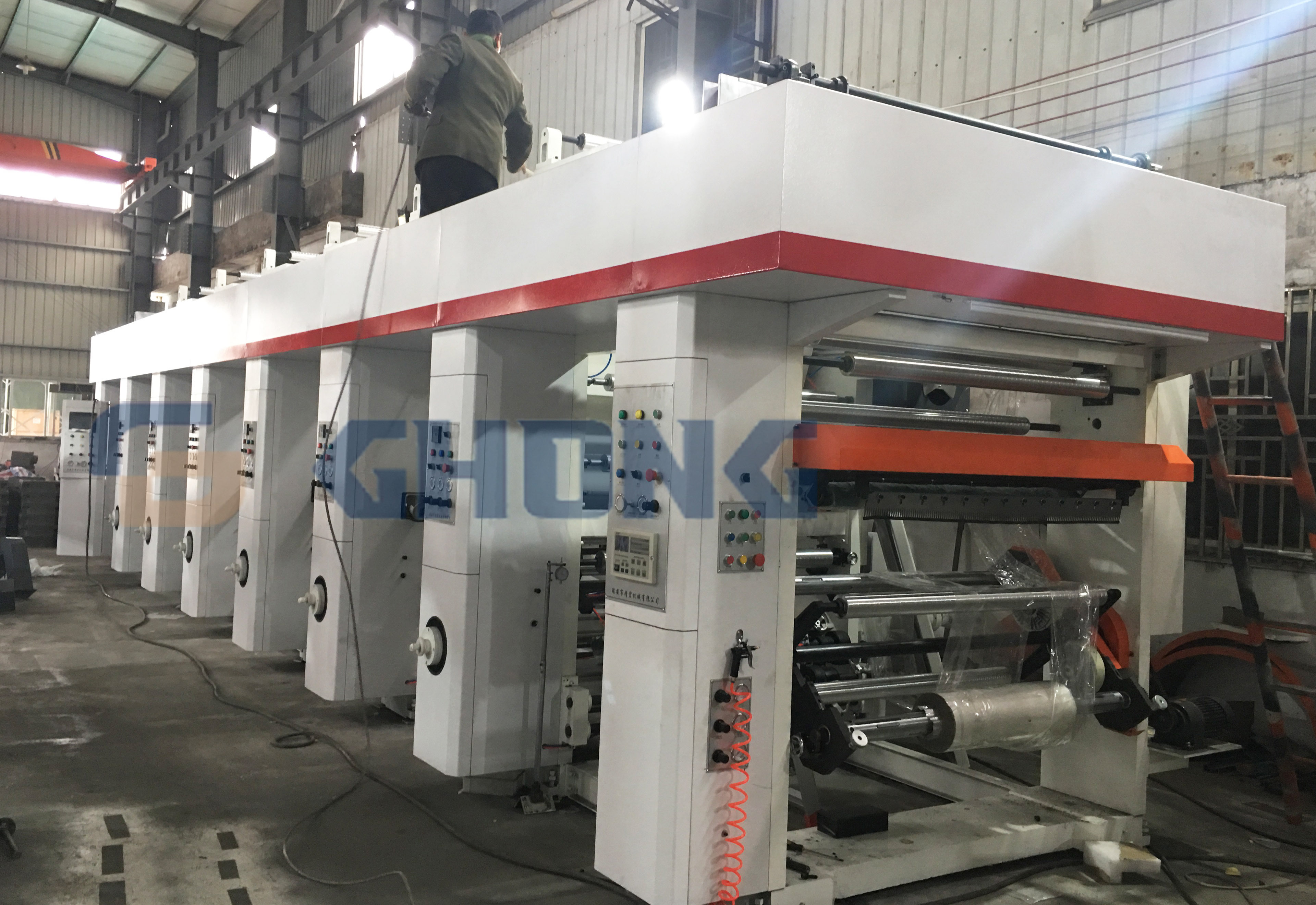 Auto Register Roto Gravure 10 Color Film Printing Machine Provided Electric Heating Automatic Rotogravure Printing Machine Japan