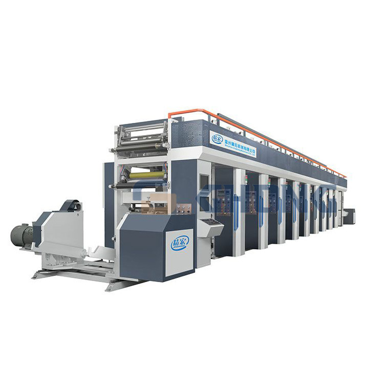 medium speed roto gravure 7 color printing machine