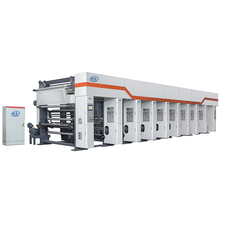 China made high-quality speed 120 plastic bag printing machine with built-in intaglio printing machine.