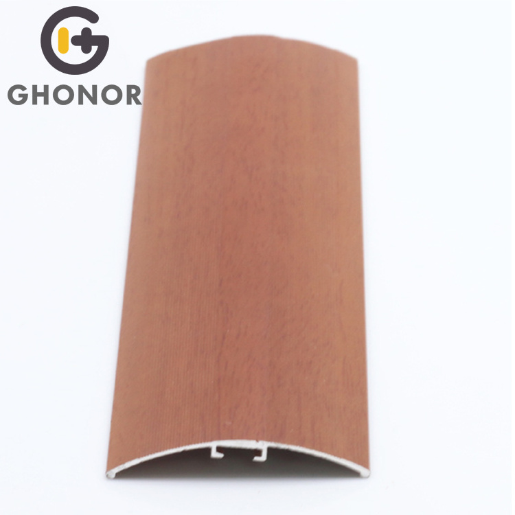 Decorative Alunimun Strip Wood Grain Floor Trim Protection Threshold Edging Trims Floor Trim