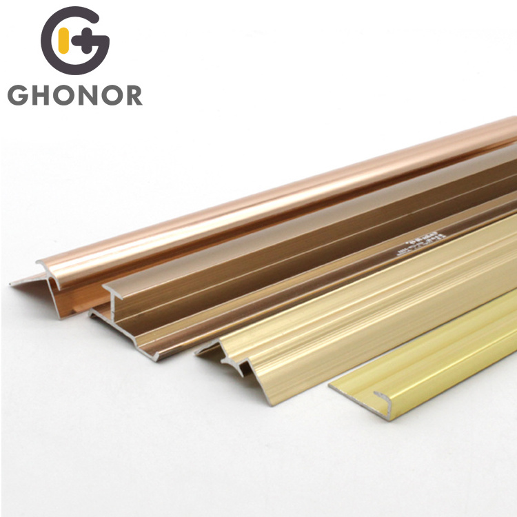 Interior Tile Aluminium Edge Profile Wood Mdf Internal External Corner Metal Trim for Wood Panel Plywood Tile