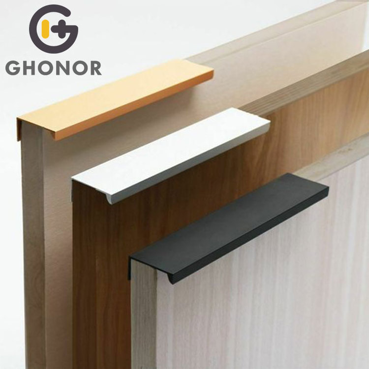 Low Profile Bar Cabinet Edge Pulls Aluminum Kitchen Island Cabinet Profile For Home Kitchen