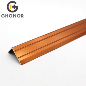 Good Quality Wholesale Aluminum Extruded Profile Bronze Angle Style Stair Nosing