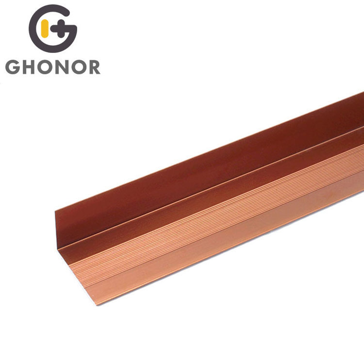 Hot Sale V Shape Grooved Nonslip Aluminum Stair Nosing Profile