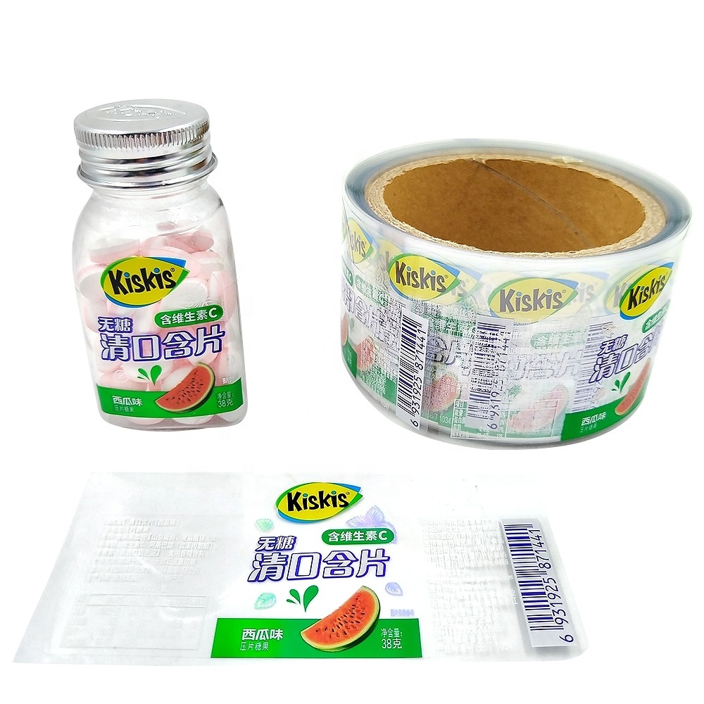 GH-Printing Packaging Food Custom Logo Printed Chewing Gum Labels Full Color Self-Adhesive Printing Holographic Label