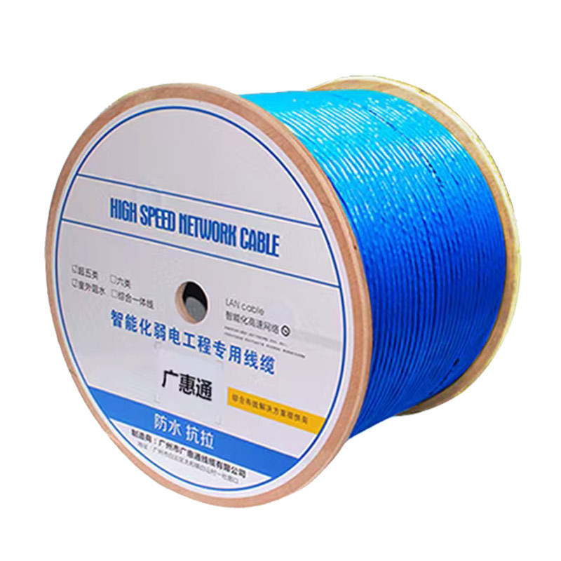 BC CCA Guangzhou GHT cat6  s/ftp lan cable 23awg cat 6 sftp indoor outdoor with al-foil al-mg braids double shield cat6