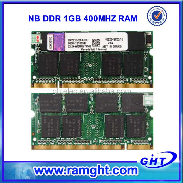 Computer hardware software ETT chips ddr 1gb ram memory for laptop