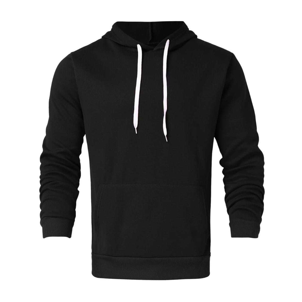 white draw string black pull over hoodies