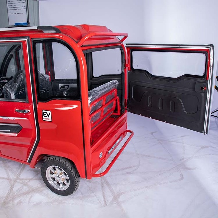 Taxi Electric Tricycle Tuk Tuk Bajaj Enclosed Cabin Passenger Tricycle