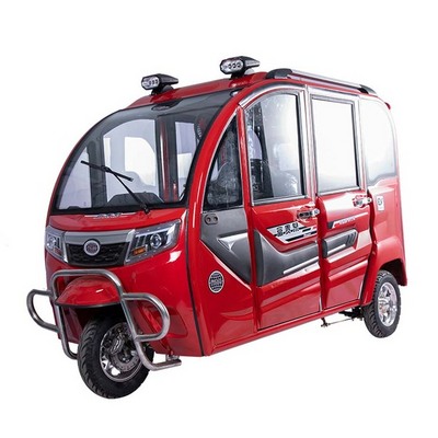 Taxi Electric Tricycle Tuk Tuk Bajaj Enclosed Cabin Passenger Tricycle