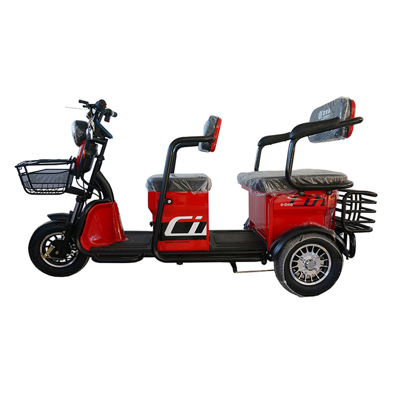 48V Tricycle Electric Bike for Passengers Electric Tricycle 3 Wheel 3 Seat