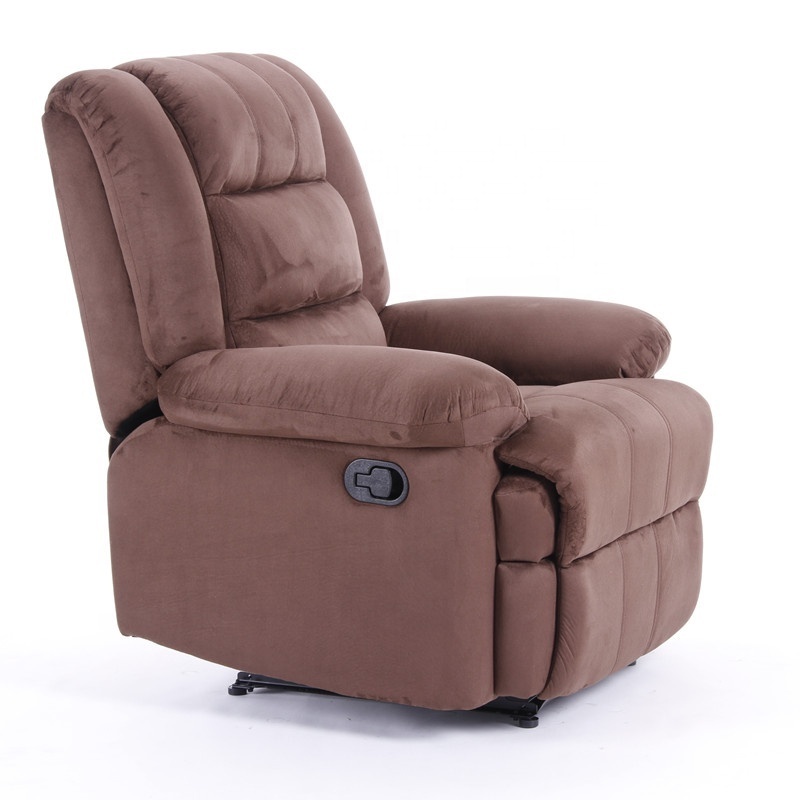 Hot Sale Microfiber Fabric Manual Reclinable Chair Living Room Function Sofa