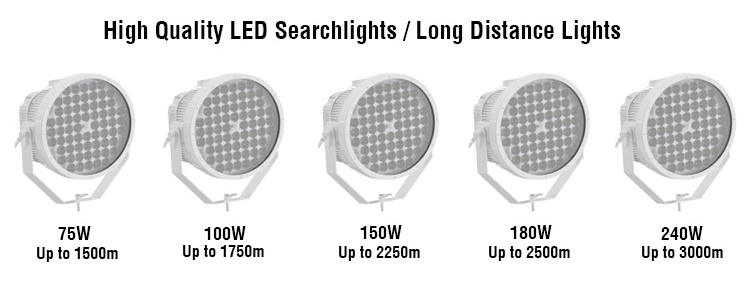 1000m long range searchlight led searchlight 240w