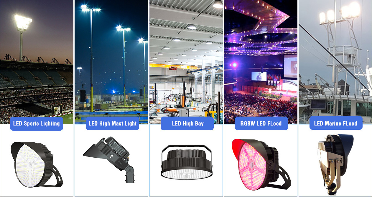 China Best high mast sport stadium light ip65 1000w  sports stadiums  led  flood light